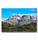 Photo of saguaro cacti and rare snow on Picketpost Mountain mountain just to the east of the Phoenix Arizona metropolitan area